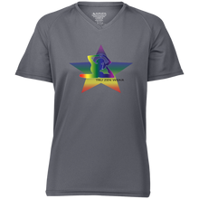 Load image into Gallery viewer, Yoga Star Special Luv ~ Ladies&#39; Raglan Sleeve Wicking T-Shirt - Tru Zen Wear