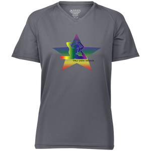 Yoga Star Special Luv ~ Ladies' Raglan Sleeve Wicking T-Shirt - Tru Zen Wear