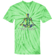 Load image into Gallery viewer, Find Your Tru Zen Rainbow Skully ~ Cotton Tie Dye T-Shirt - Tru Zen Wear