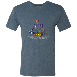 Find Your Tru Zen Rainbow Skully ~ Men's Triblend T-Shirt - Tru Zen Wear