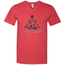 Load image into Gallery viewer, Find Your Tru Zen Skully ~ Men&#39;s Printed V-Neck T-Shirt - Tru Zen Wear