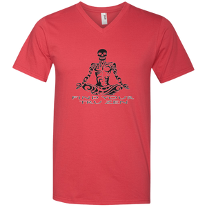 Find Your Tru Zen Skully ~ Men's Printed V-Neck T-Shirt - Tru Zen Wear