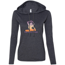 Load image into Gallery viewer, Yoga Luv ~ Ladies&#39; LS T-Shirt Hoodie - Tru Zen Wear
