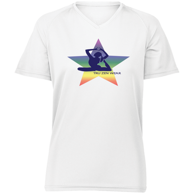 Yoga Star Luv ~ Ladies' Raglan Sleeve Wicking T-Shirt - Tru Zen Wear