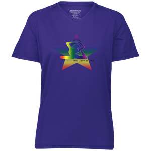 Yoga Star Special Luv ~ Ladies' Raglan Sleeve Wicking T-Shirt - Tru Zen Wear