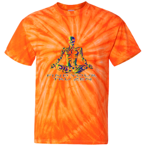 Find Your Tru Zen Rainbow Skully ~ Cotton Tie Dye T-Shirt - Tru Zen Wear