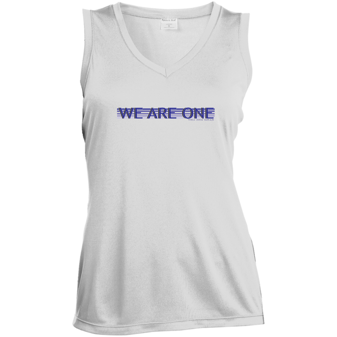 We Are One / Zen Life ~ Sport-Tek Ladies' Sleeveless Moisture Absorbing V-Neck - Tru Zen Wear