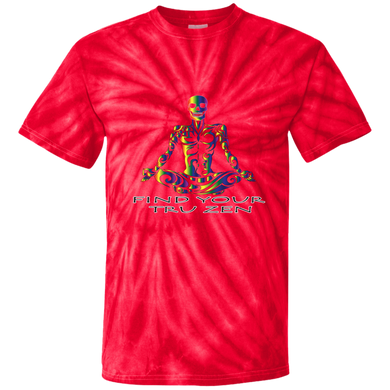 Find Your Tru Zen Rainbow Skully ~ Cotton Tie Dye T-Shirt - Tru Zen Wear