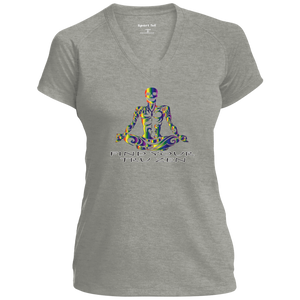 Find Your Tru Zen Rainbow Skully ~ Ladies' Performance T-Shirt - Tru Zen Wear