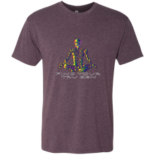 Load image into Gallery viewer, Find Your Tru Zen Rainbow Skully ~ Men&#39;s Triblend T-Shirt - Tru Zen Wear