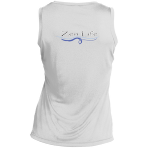 We Are One / Zen Life ~ Sport-Tek Ladies' Sleeveless Moisture Absorbing V-Neck - Tru Zen Wear