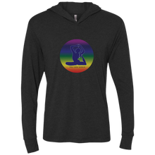 Load image into Gallery viewer, Yoga Sun Luv ~ Ladies Triblend LS Hooded T-Shirt - Tru Zen Wear