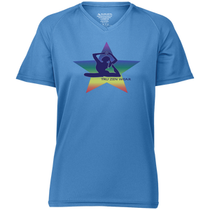 Yoga Star Luv ~ Ladies' Raglan Sleeve Wicking T-Shirt - Tru Zen Wear