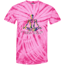 Load image into Gallery viewer, Find Your Tru Zen Rainbow Skully ~ Cotton Tie Dye T-Shirt - Tru Zen Wear