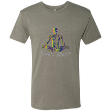 Load image into Gallery viewer, Find Your Tru Zen Rainbow Skully ~ Men&#39;s Triblend T-Shirt - Tru Zen Wear