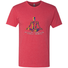 Load image into Gallery viewer, Find Your Tru Zen Rainbow Skully ~ Men&#39;s Triblend T-Shirt - Tru Zen Wear