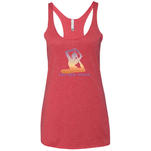 Yoga Love ~ Ladies' Triblend Racerback Tank - Tru Zen Wear