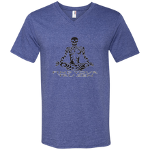 Load image into Gallery viewer, Find Your Tru Zen Skully ~ Men&#39;s Printed V-Neck T-Shirt - Tru Zen Wear