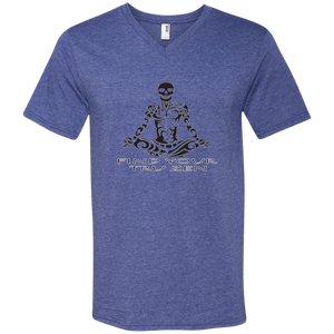 Find Your Tru Zen Skully ~ Men's Printed V-Neck T-Shirt - Tru Zen Wear