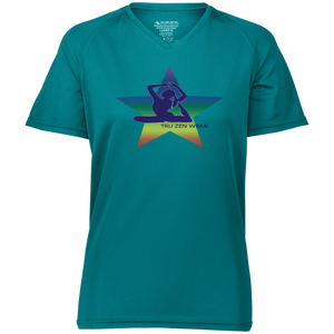 Yoga Star Luv ~ Ladies' Raglan Sleeve Wicking T-Shirt - Tru Zen Wear