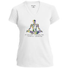 Load image into Gallery viewer, Find Your Tru Zen Rainbow Skully ~ Ladies&#39; Performance T-Shirt - Tru Zen Wear