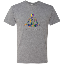 Load image into Gallery viewer, Find Your Tru Zen Rainbow Skully ~ Men&#39;s Triblend T-Shirt - Tru Zen Wear