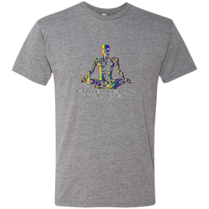 Find Your Tru Zen Rainbow Skully ~ Men's Triblend T-Shirt - Tru Zen Wear