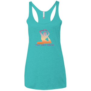 Yoga Love ~ Ladies' Triblend Racerback Tank - Tru Zen Wear