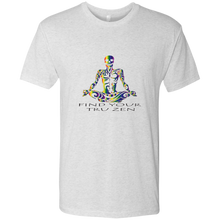 Load image into Gallery viewer, Find Your Tru Zen Rainbow Skully ~ Men&#39;s Triblend T-Shirt - Tru Zen Wear