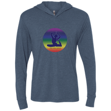 Load image into Gallery viewer, Yoga Sun Luv ~ Ladies Triblend LS Hooded T-Shirt - Tru Zen Wear