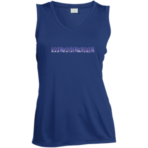 We Are One / Zen Life ~ Sport-Tek Ladies' Sleeveless Moisture Absorbing V-Neck - Tru Zen Wear