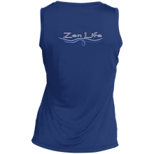 Load image into Gallery viewer, We Are One / Zen Life ~ Sport-Tek Ladies&#39; Sleeveless Moisture Absorbing V-Neck - Tru Zen Wear