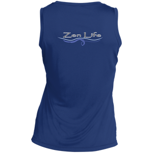 We Are One / Zen Life ~ Sport-Tek Ladies' Sleeveless Moisture Absorbing V-Neck - Tru Zen Wear