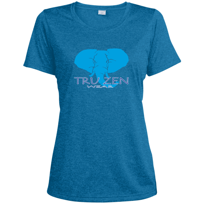 Tru Zen / Tru Life ~ Sport-Tek Ladies' Heather Dri-Fit Moisture-Wicking T-Shirt - Tru Zen Wear