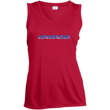 Load image into Gallery viewer, We Are One / Zen Life ~ Sport-Tek Ladies&#39; Sleeveless Moisture Absorbing V-Neck - Tru Zen Wear