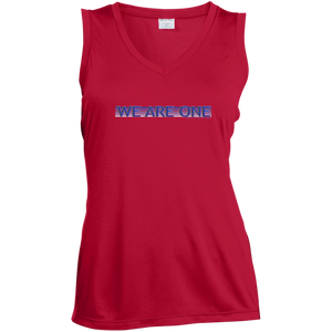 We Are One / Zen Life ~ Sport-Tek Ladies' Sleeveless Moisture Absorbing V-Neck - Tru Zen Wear