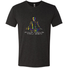 Load image into Gallery viewer, Find Your Tru Zen Rainbow Skully ~ Men&#39;s Triblend T-Shirt - Tru Zen Wear