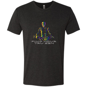 Find Your Tru Zen Rainbow Skully ~ Men's Triblend T-Shirt - Tru Zen Wear