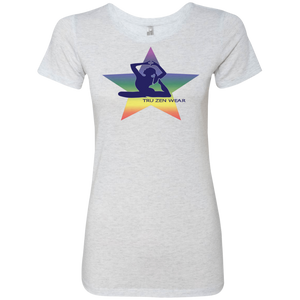 Yoga Star Luv ~ Ladies' Triblend T-Shirt - Tru Zen Wear