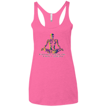 Load image into Gallery viewer, Find Your Tru Zen Rainbow Skully ~ Ladies&#39; Triblend Racerback Tank - Tru Zen Wear