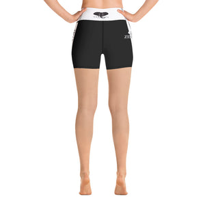 Tru Zen (Black/White) ~ Yoga Shorts - Tru Zen Wear